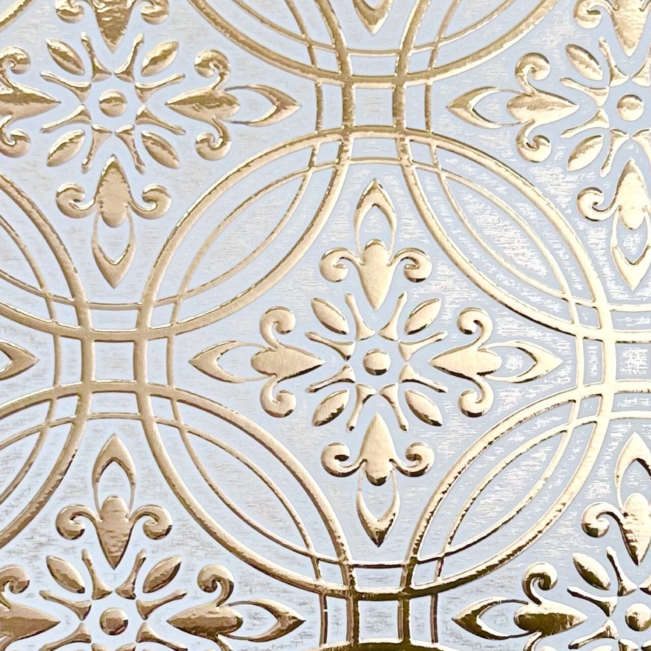 8 in x 8 in Pastel Painted Gold Foil Peel and Stick Paper Tile Backsplash (24-Pack)